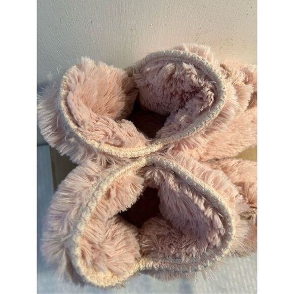 Muk luks soft pink ankle bootie slippers m 7-8 - Picture 3 of 7